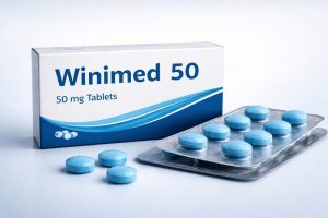 Winimed 50 tabletten in verpakking voor behandeling van erectieproblemen