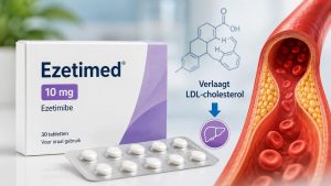 Ezetimed 10 mg tabletten voor het verlagen van cholesterol